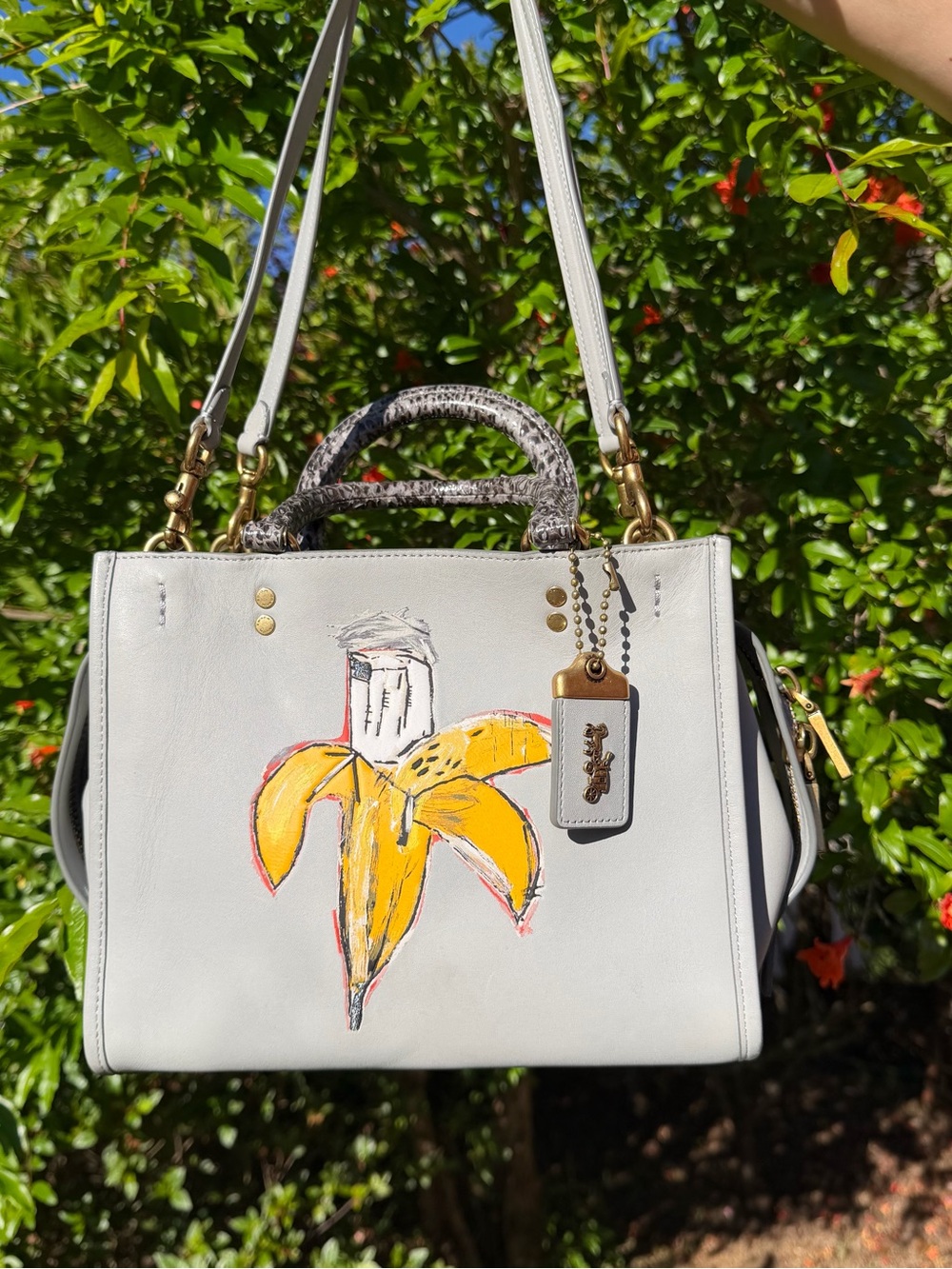 Coach X Jean-Michel Basquiat Rogue Bag 25 With Snakeskin Detail 6888
